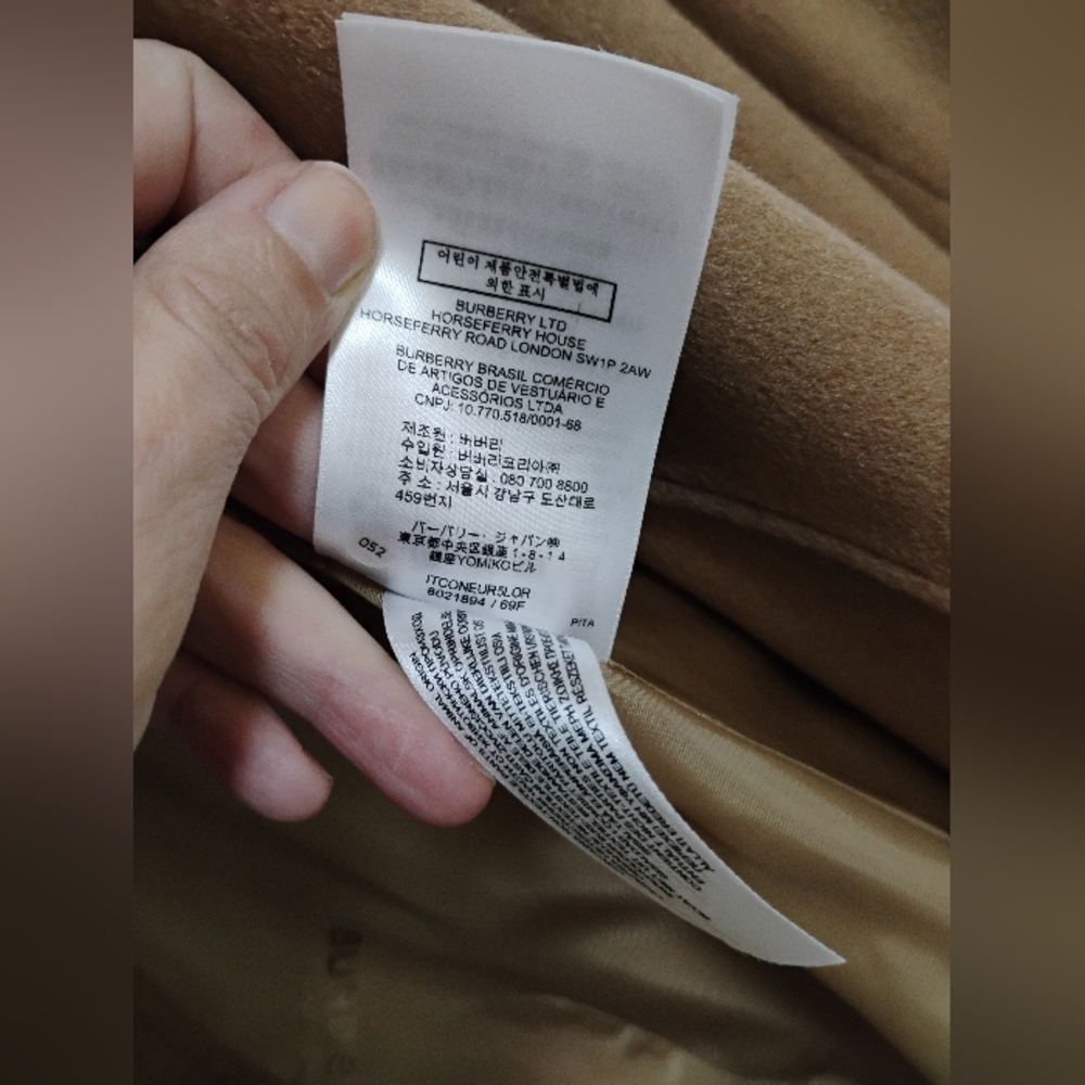 Burberry Cashmere Double-Breasted Coat - Picture 8 of 11